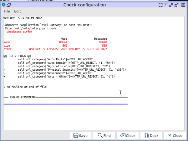 Validating configuration