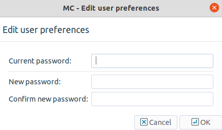 Change MS user password