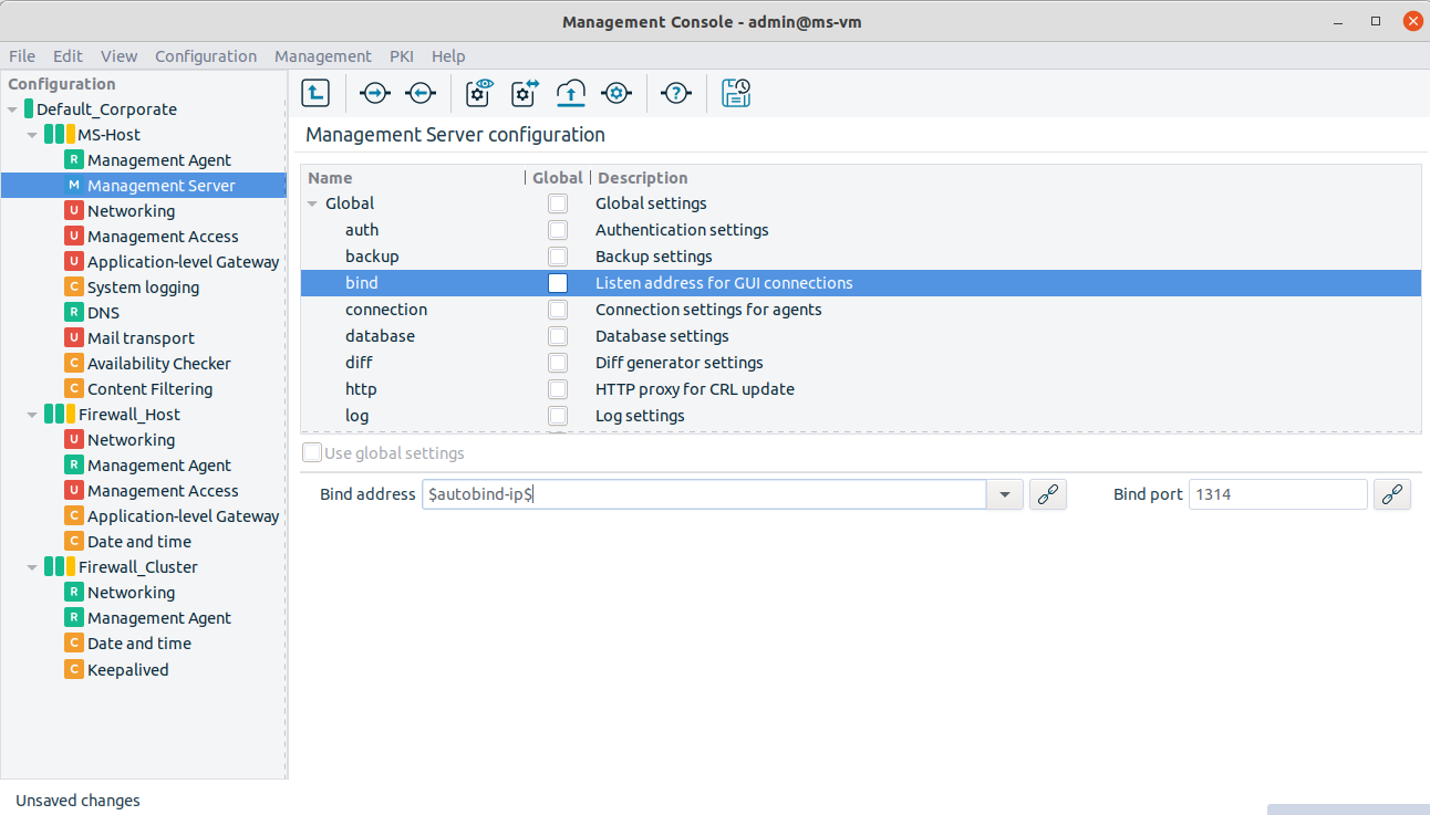 Using variables for IP address configuration