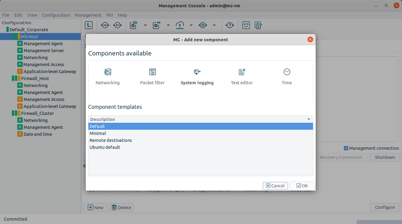 Selecting a syslog-ng template