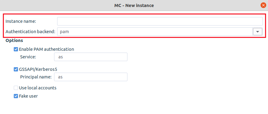 Selecting backend type