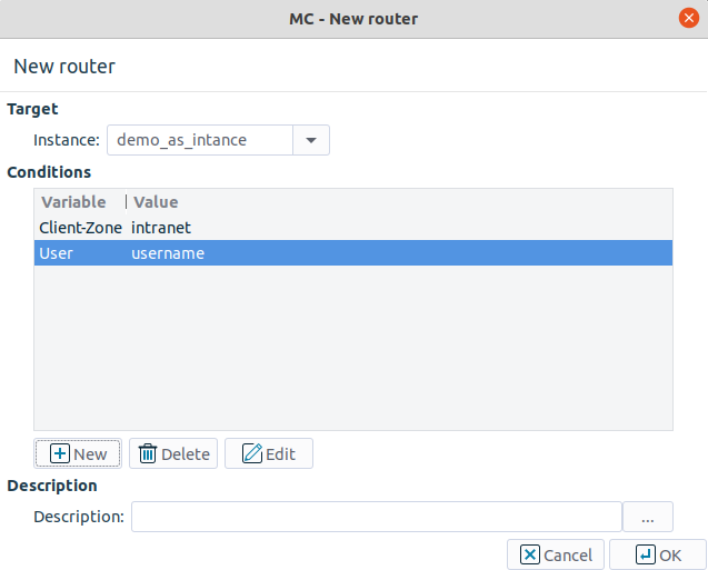 Using multiple conditions in a router