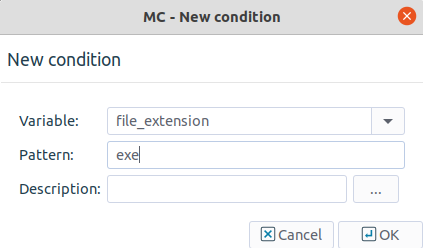 Creating a condition for the router