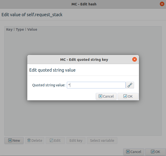 Adding a key, identifying an element of a protocol