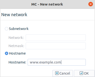 Adding networks to a zone