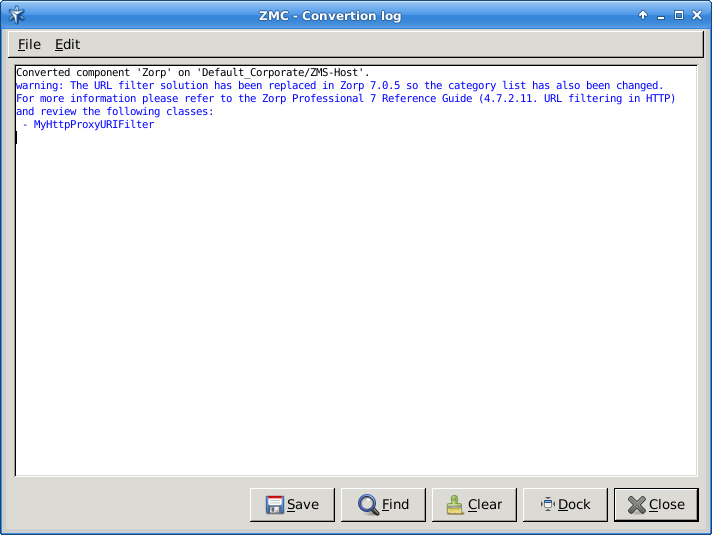 Notification by conversion