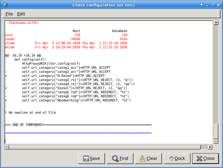 Validating configuration