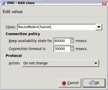 Configuring RoundRobinChainer