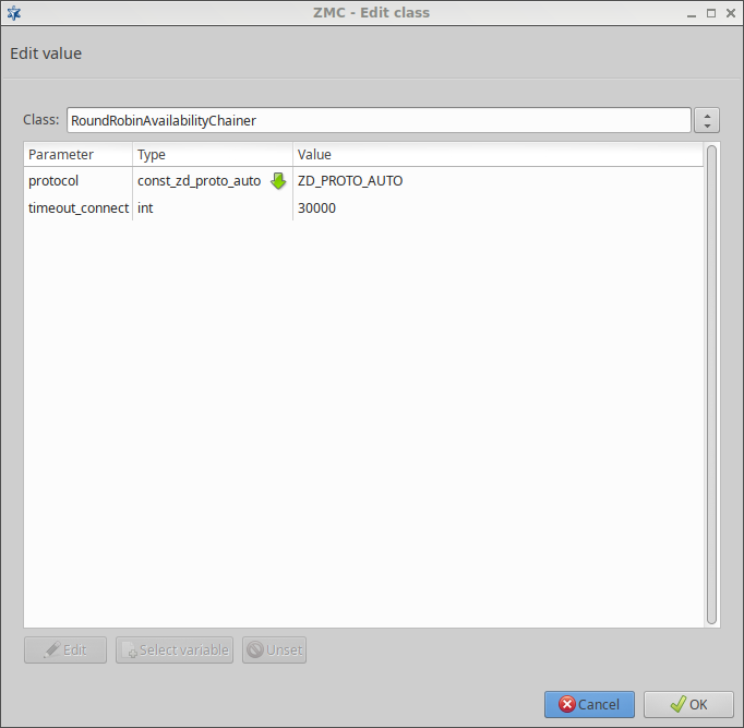 Configuring RoundRobinAvailabilityChainer