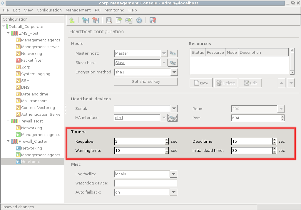 Configuring timing parameters