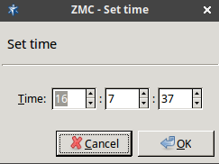 Editing time and date values manually