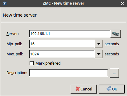 Adding a new NTP server