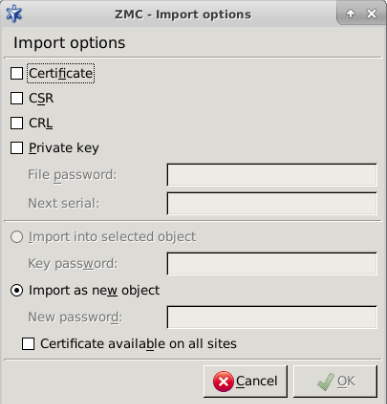 Importing CA certificates