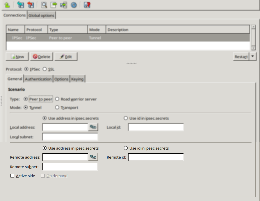 Configuring remote networking parameters