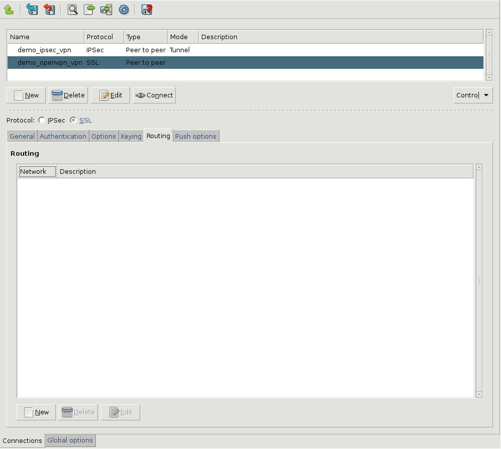 Configuring tunnel routing