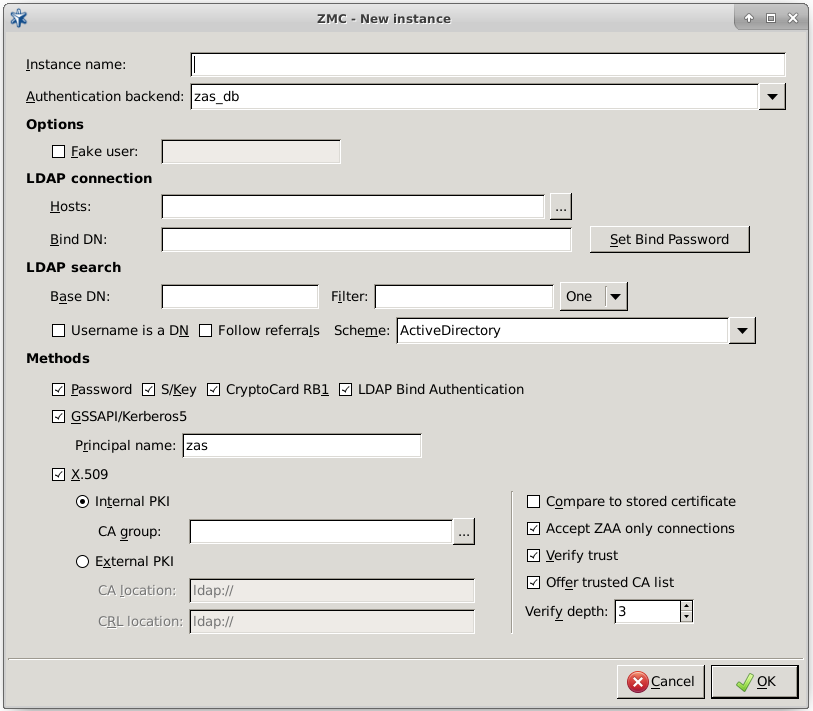 The zas_db backend