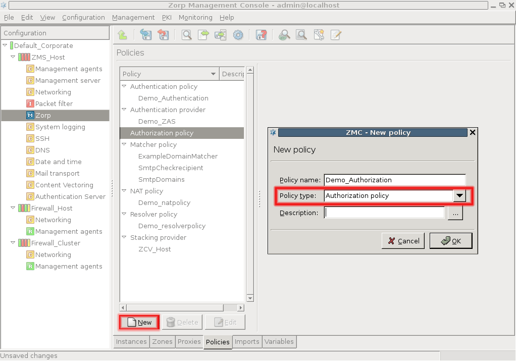 Creating authorization policies