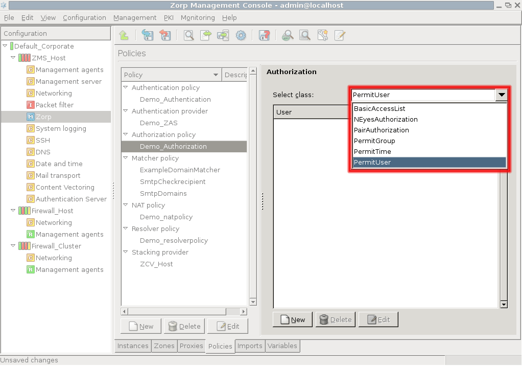 Selecting an authorization model