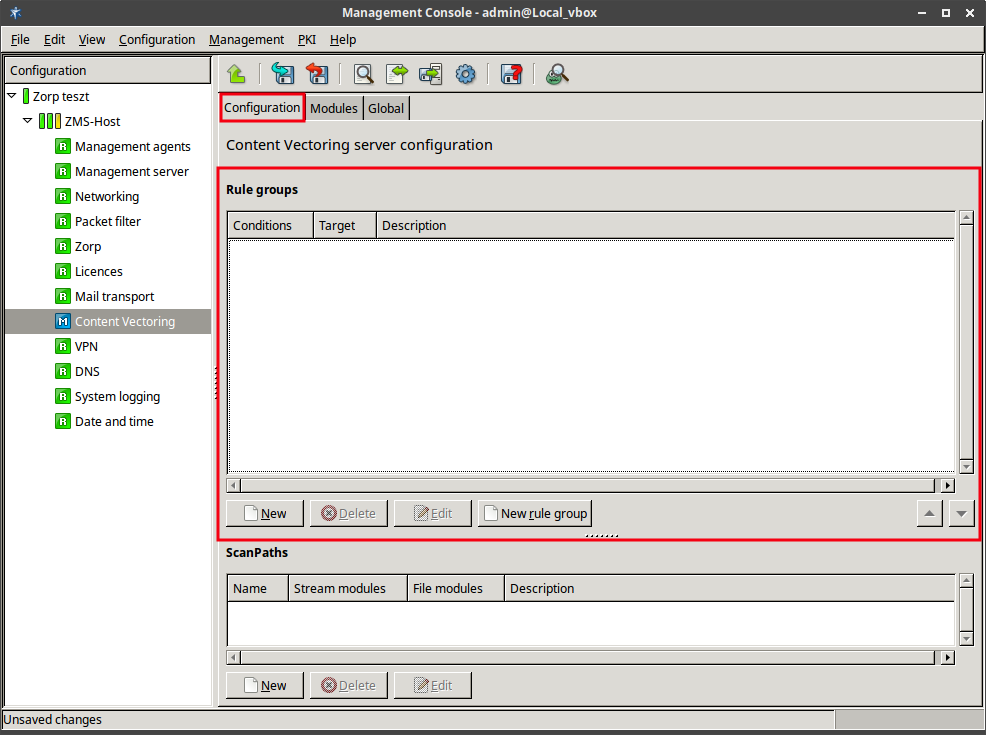 Routers and rulegroups