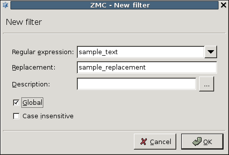 Filtering with the stream editor module