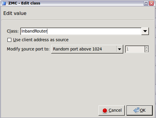 Configuring InbandRouter